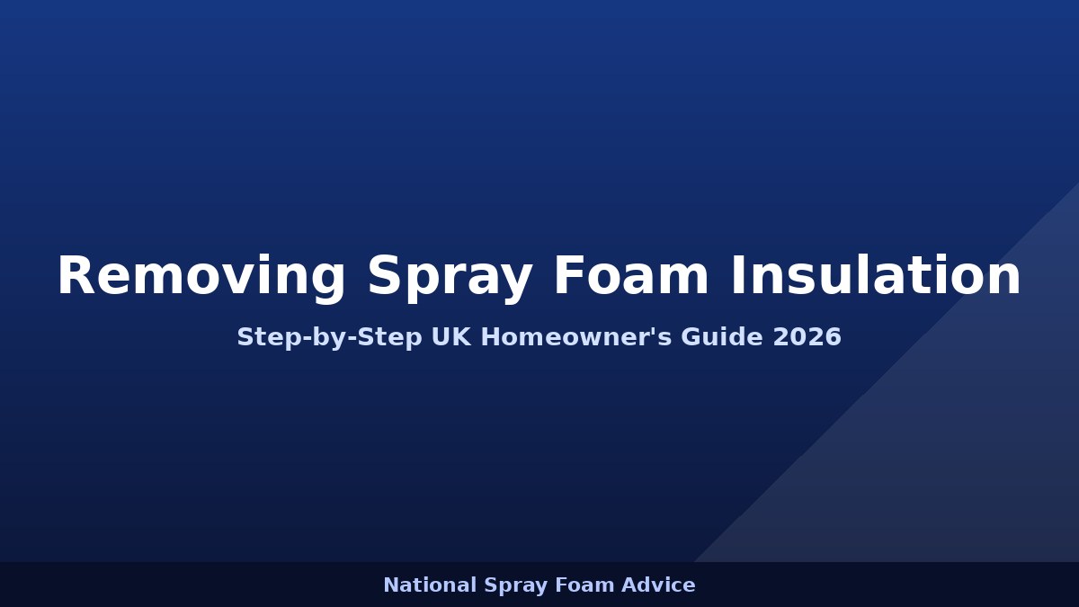 UK specialist removing spray foam insulation from a loft